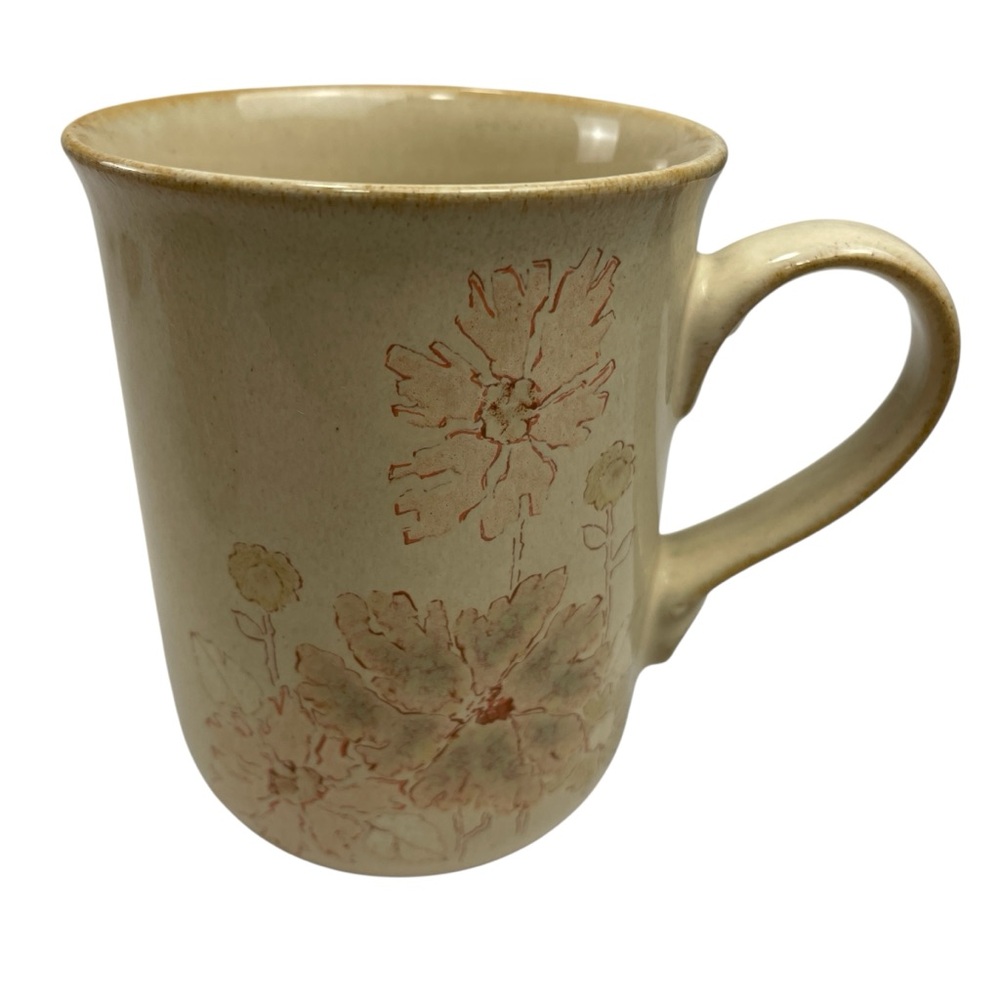 Denby Set of 5 Sandalwood Floral Vintage Coffee Tea Mugs - Picture 4 of 13